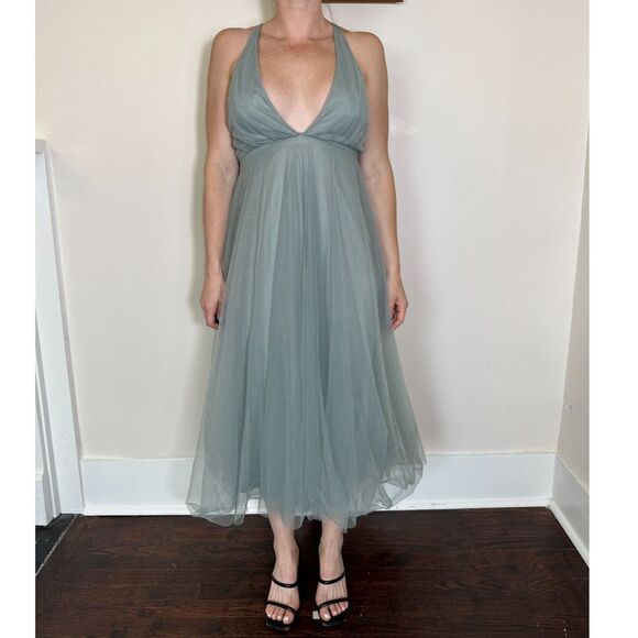 Hello Molly Kiss The Girl Midi Dress Sage Size 2 NWT! - Picture 7 of 8